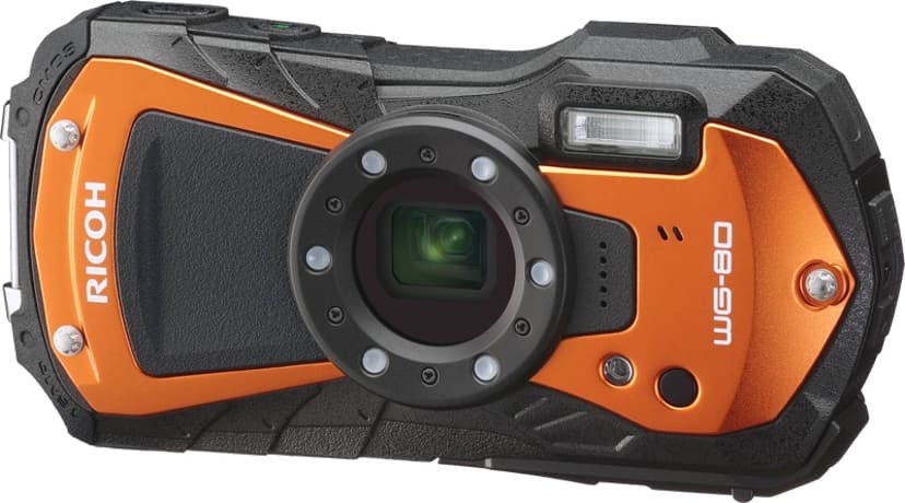 Ricoh WG-80 1/2.3" Compactcamera 16 MP CMOS 4608 x 3456 Pixels Zwart, Oranje