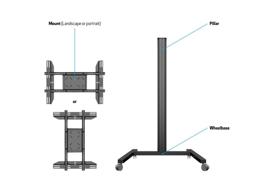 Multibrackets M Display Stand 180 Single