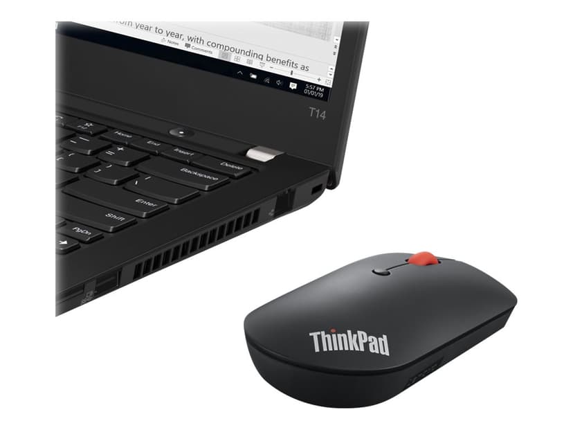 Lenovo 4Y50X88822 hiiri Pelaaminen Molempikätinen Bluetooth Optinen 2400 DPI Bluetooth