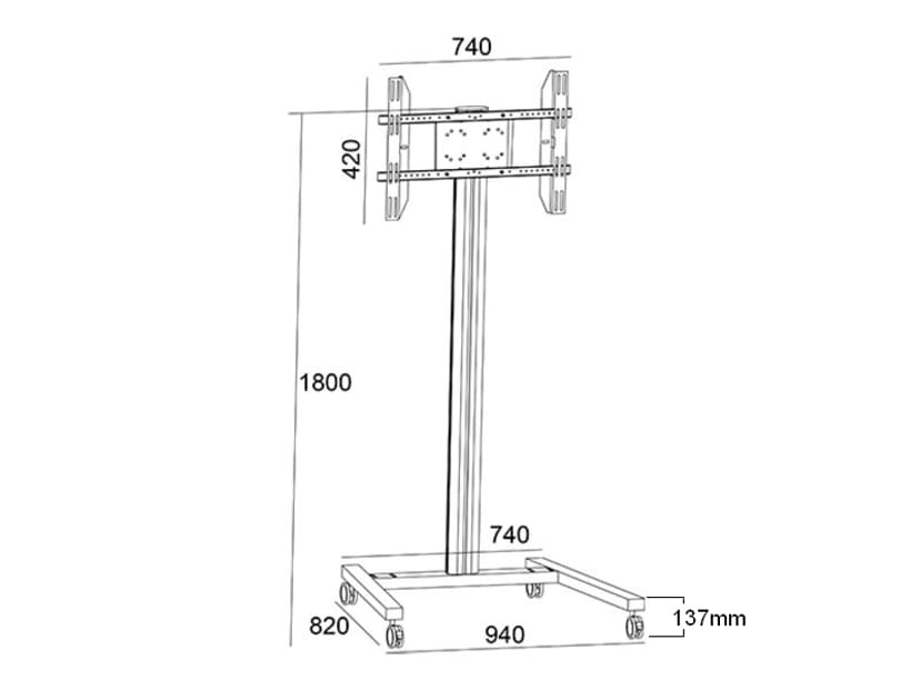 Multibrackets M Display Stand 180 Single