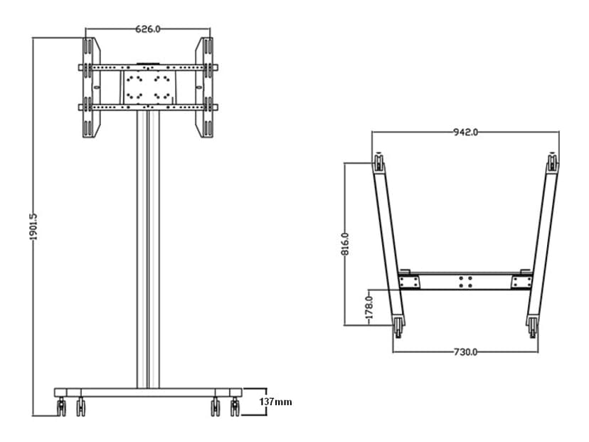 Multibrackets M Display Stand 180 Single