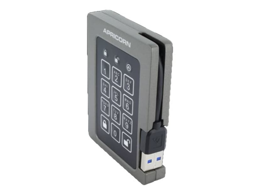 Apricorn Padlock 2TB SSD USB-A Svart