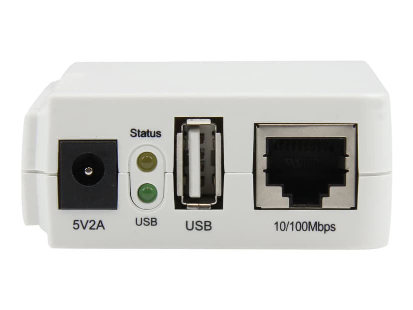 Startech StarTech.com USB Wireless-N-nätverksskrivarserver med en 10/100 Mbps-port - 802.11 b/g/n