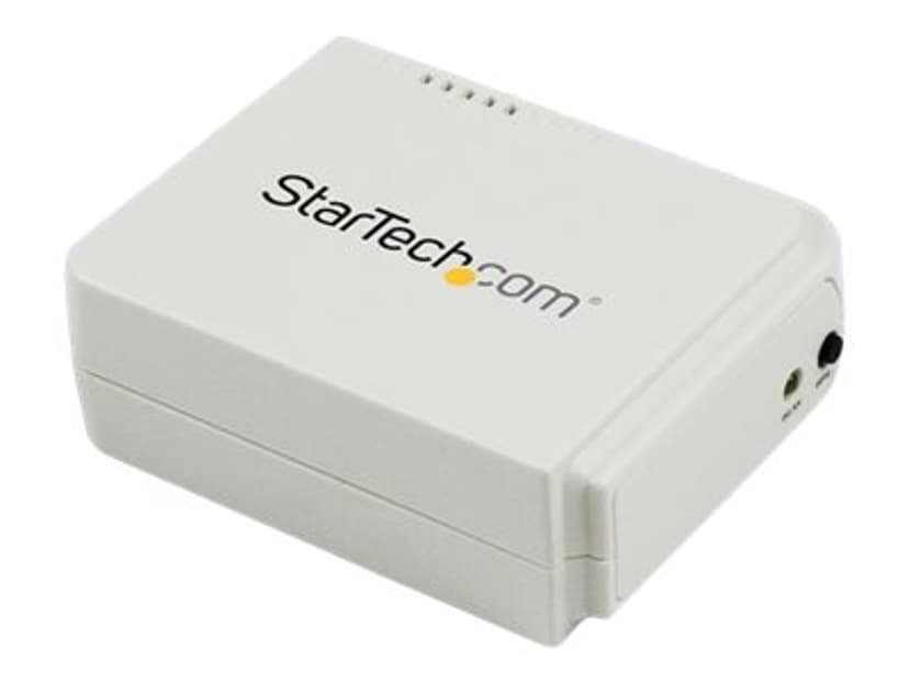 Startech StarTech.com USB Wireless-N-nätverksskrivarserver med en 10/100 Mbps-port - 802.11 b/g/n