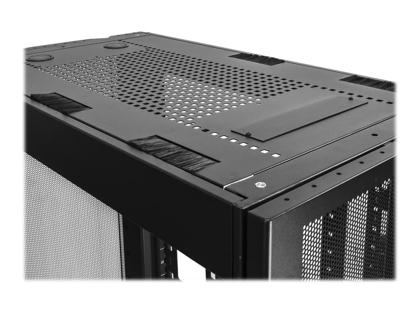 Startech StarTech.com 25U-serverskåp - 4 pelare med justerbart djup 18-89 cm och ventilerad inneslutning med lås för mobil/nätverks-/data-/IT-utrustning med hjul/kardborrband från Dell PowerEdge HP ProLiant