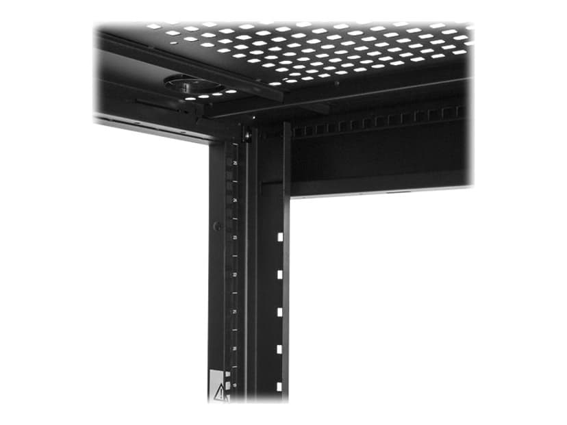 Startech StarTech.com 25U-serverskåp - 4 pelare med justerbart djup 18-89 cm och ventilerad inneslutning med lås för mobil/nätverks-/data-/IT-utrustning med hjul/kardborrband från Dell PowerEdge HP ProLiant
