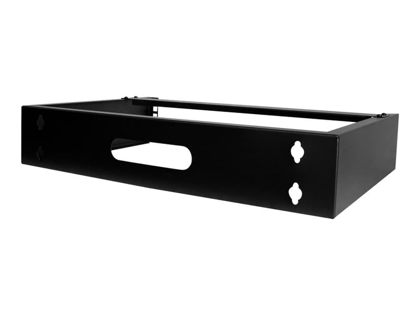 Startech StarTech.com 2U Wandmonteerbare Netwerk Rack, 35cm (14") Diep (Low Profile), 19" Patch Panel Bracket voor Smalle Server, IT Apparatuur, Netwerk Switches, Draagvermogen: 35kg, Zwart