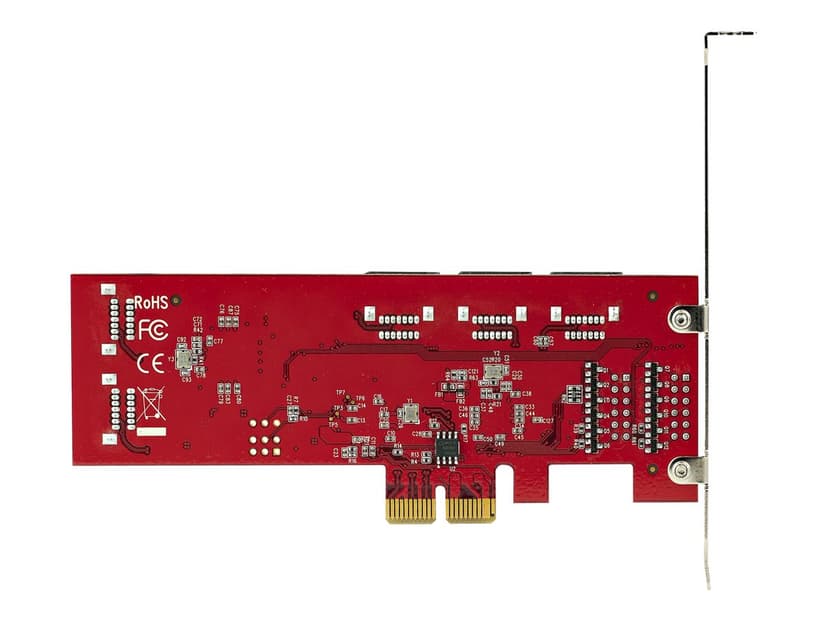 Startech StarTech.com SATA PCIe-kort - PCIe SATA-expansionskort med 10 portar - 6 Gbps - Lågprofilfäste - 10 Mini-SAS till SATA-kablar - ASM1062 Non-Raid - PCI Express till SATA-omvandlare