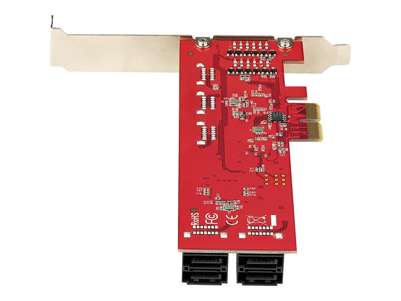 Startech StarTech.com SATA PCIe-kort - PCIe SATA-expansionskort med 10 portar - 6 Gbps - Lågprofilfäste - 10 Mini-SAS till SATA-kablar - ASM1062 Non-Raid - PCI Express till SATA-omvandlare
