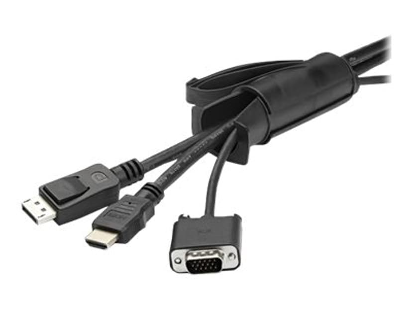 Startech StarTech.com CMSCOILED4 kabel ordner Kabelstrømpe Sort 1 stykker