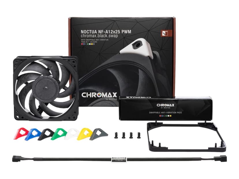 Noctua NF-A12X25 PWM CHROMAX.SWAP Fläkt Svart