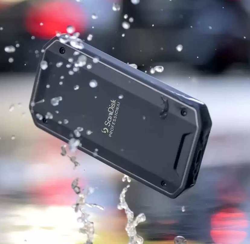 SanDisk PRO G40 Ultra Rugged 2TB SSD TB3 USB Type-C Sort