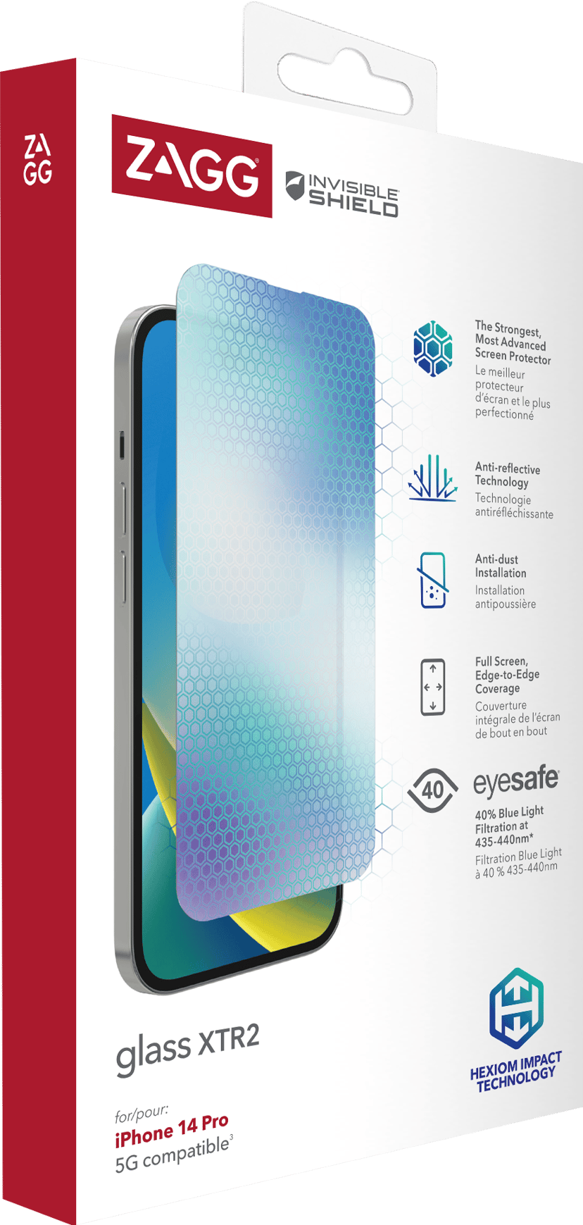 Zagg InvisibleShield Glass XTR2 skärmskydd iPhone 14 Pro