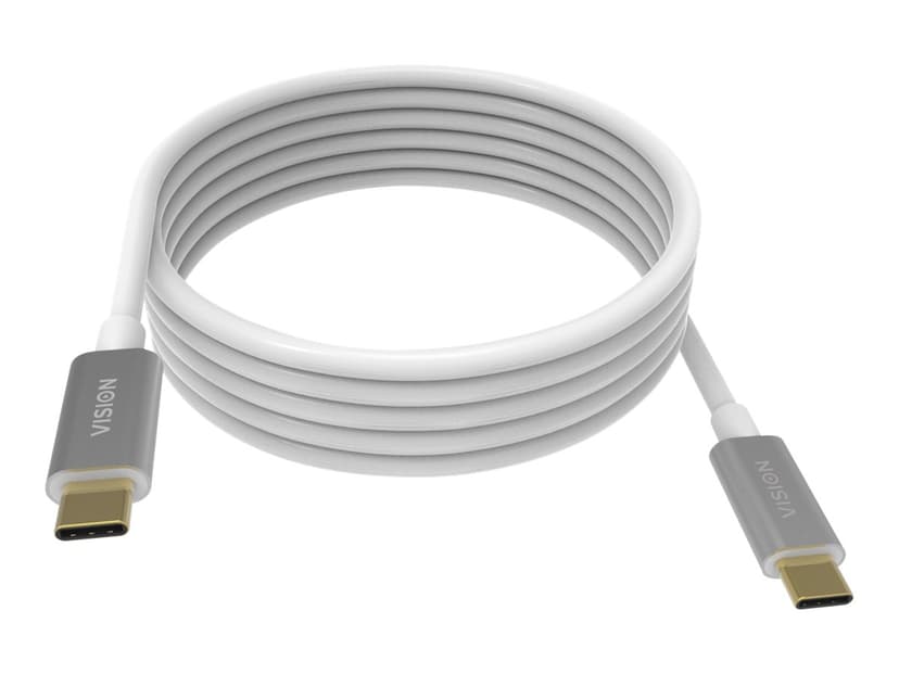 Vision TC 4MUSBC USB-kabel 4 m USB 3.2 Gen 2 (3.1 Gen 2) USB C Hvid 4m. USB C USB C Hvid