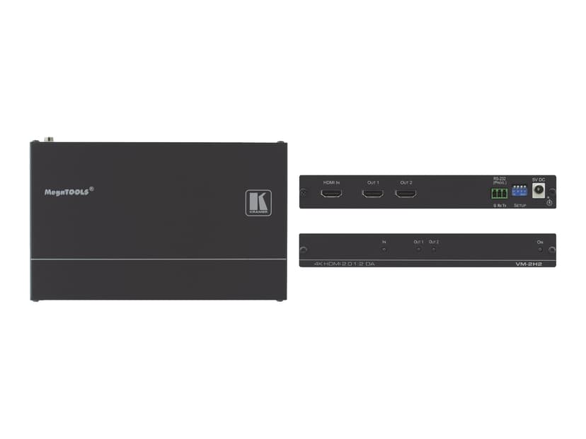 Kramer Electronics VM-2H2 videovahvistin Musta