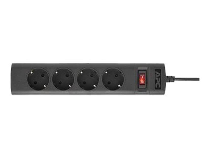 APC Stekkerdoos, vergrendelbare C14 stekker -> 4x stopcontact, 2300Watt