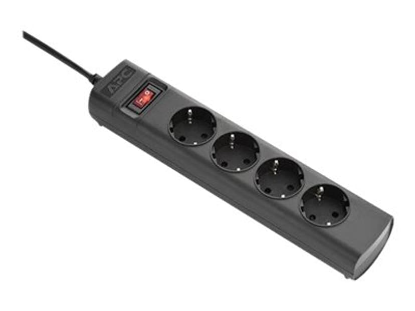 APC Stekkerdoos, vergrendelbare C14 stekker -> 4x stopcontact, 2300Watt
