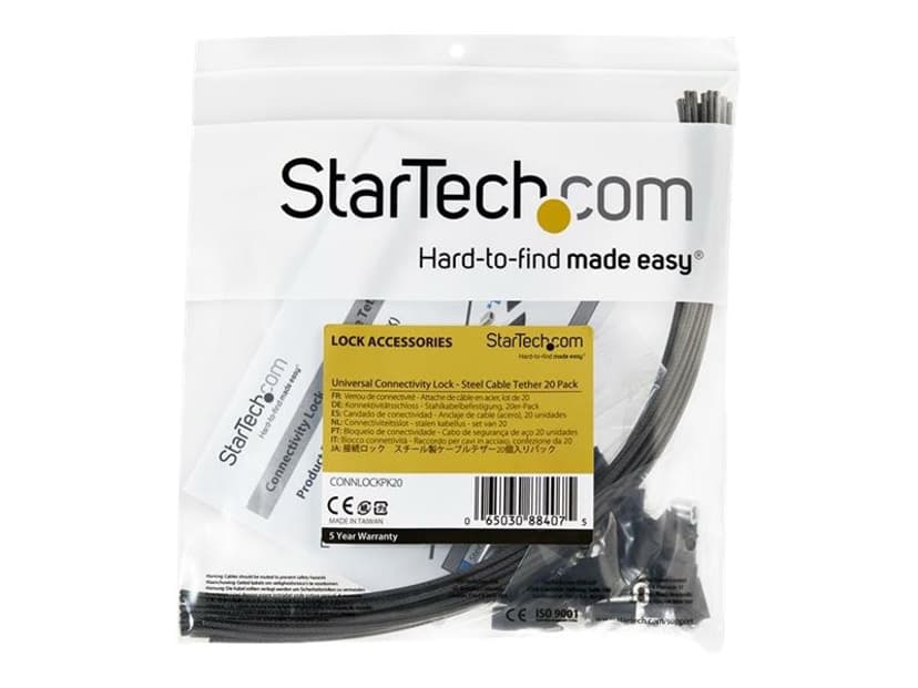Startech StarTech.com Anti-diefstal kabel verstelbaar staal set van 20