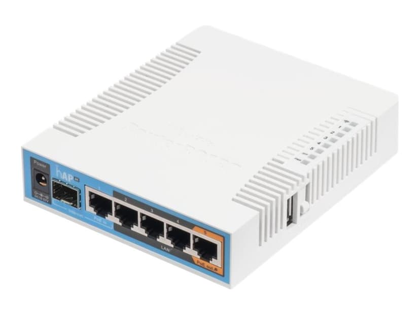 Mikrotik hAP ac 500 Mbit/s Vit Strömförsörjning via Ethernet (PoE) stöd
