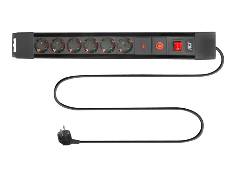 ACT Ac2450 - Power Strip (wall Mounting) - 230 Volt Switch