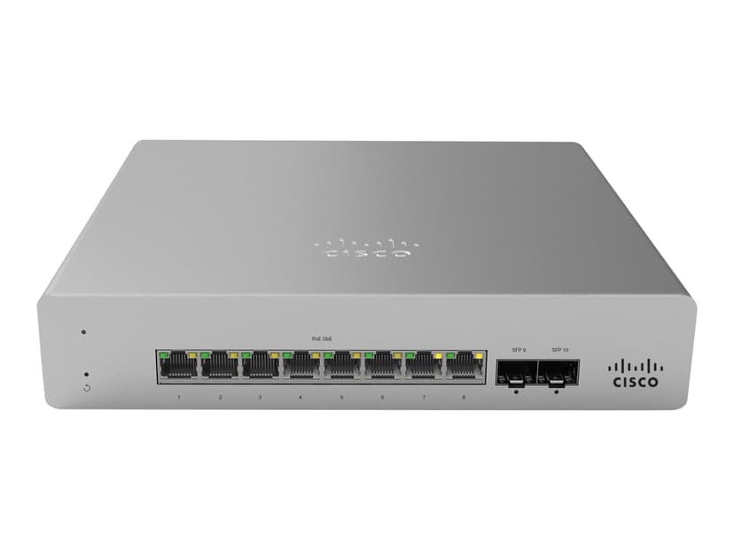 Cisco Meraki MS120-8FP 8-ports cloud-administreret PoE 124W-switch