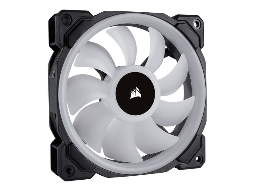 Corsair LL120 RGB PWM Triple P + Lightning Node PRO Vifte Hvit, Sort