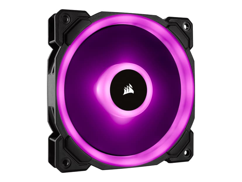 Corsair LL120 RGB PWM Triple P + Lightning Node PRO Vifte Hvit, Sort
