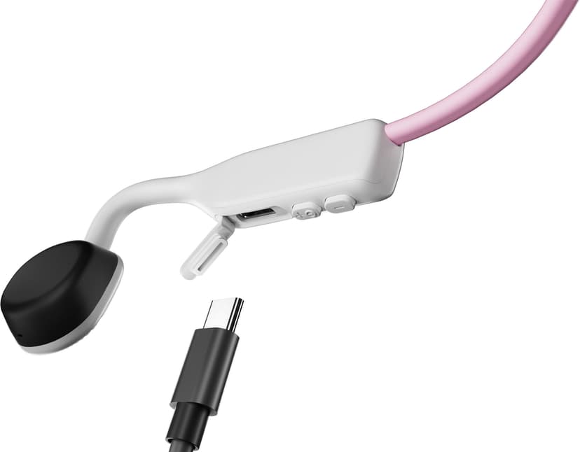 Shokz OpenMove Hörlurar Kabel & Trådlös Öronkrok Samtal/musik USB Type-C Bluetooth Rosa Stereo USB-C Rosa