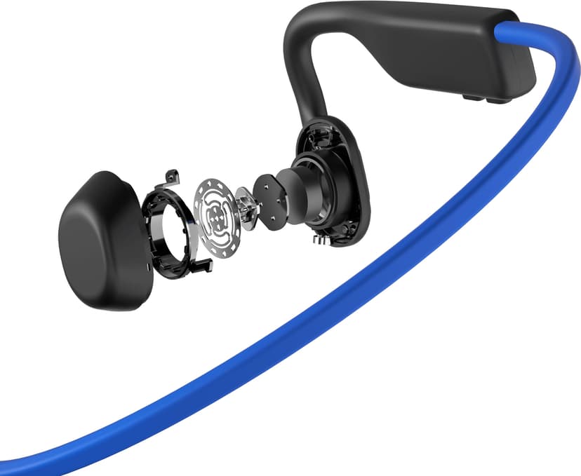 Shokz OpenMove Hodetelefoner Trådløs Ørekrok Samtaler/musikk USB Type-C Bluetooth Blå Stereo USB-C Blå