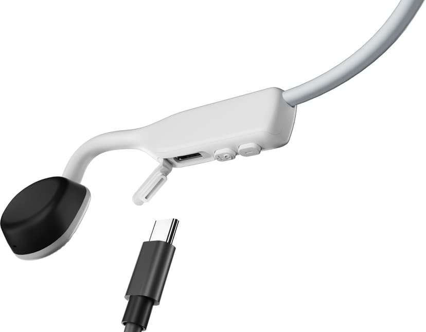 Shokz OpenMove Hörlurar Trådlös Öronkrok Samtal/musik USB Type-C Bluetooth Vit USB Type-C Vit