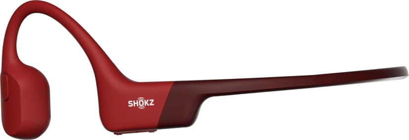 Shokz OPENRUN Headset Draadloos Neckband Sporten Bluetooth Rood Rood