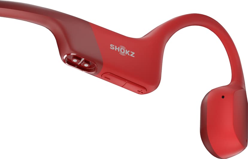 Shokz OPENRUN Headset Draadloos Neckband Sporten Bluetooth Rood Rood
