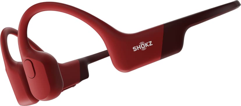 Shokz OPENRUN Headset Draadloos Neckband Sporten Bluetooth Rood Rood