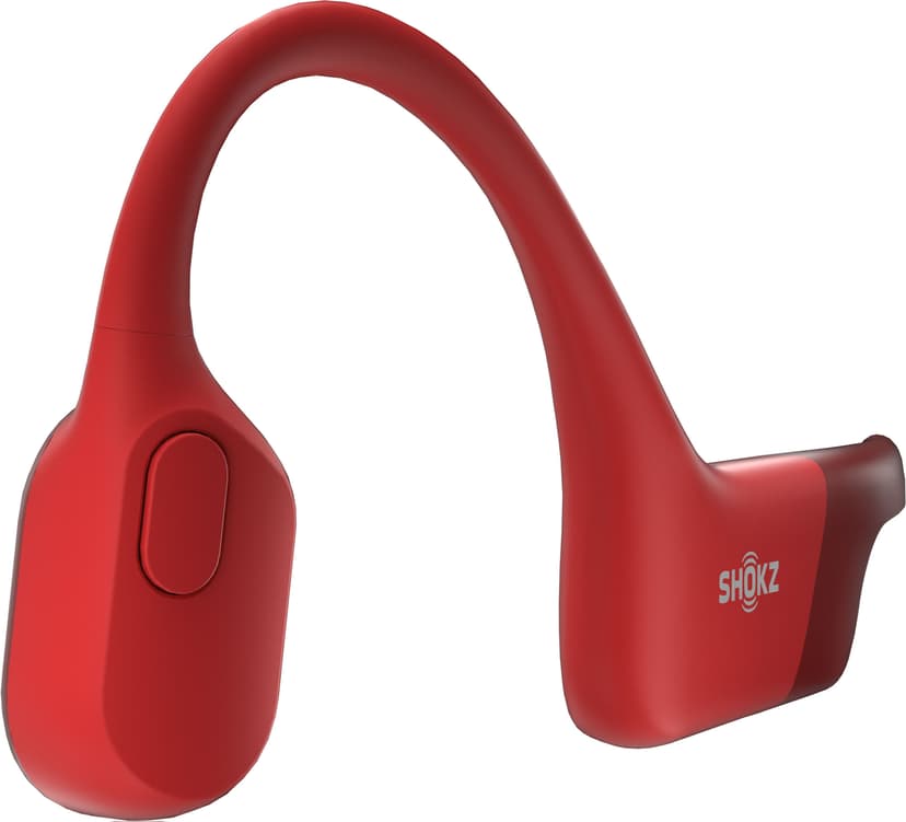 Shokz OPENRUN Headset Draadloos Neckband Sporten Bluetooth Rood Rood