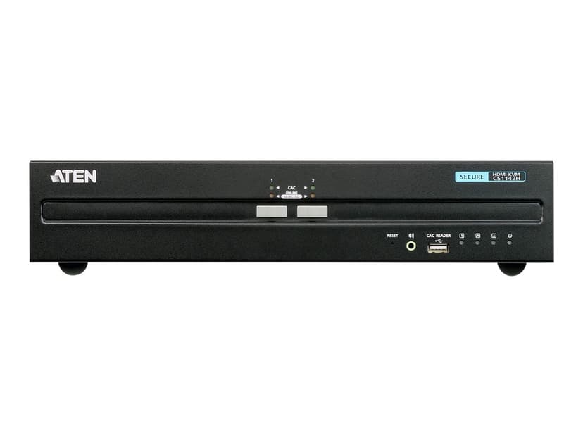 Aten USB HDMI Dual Display säker KVM-switch med 2 portar (PSS PP v3.0-kompatibel)
