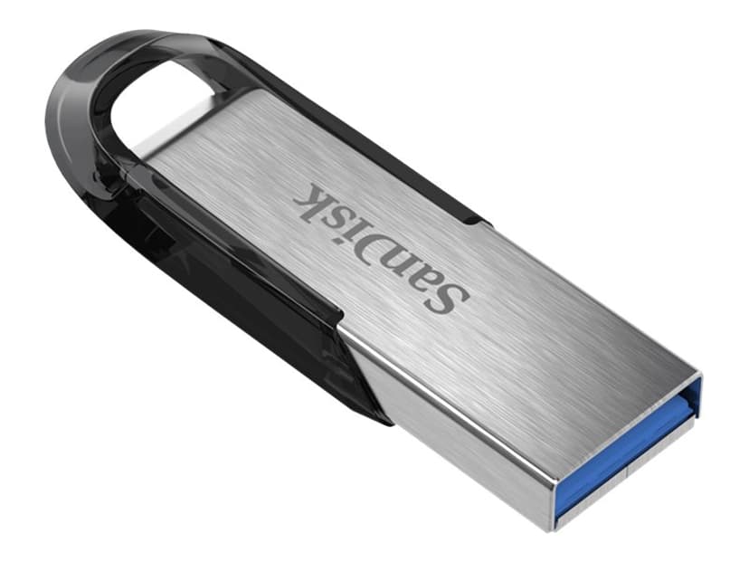 SanDisk Ultra Flair 128GB USB-A Svart, Sølv