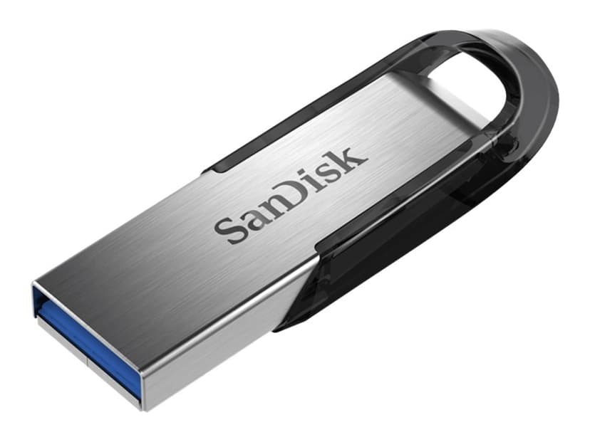 SanDisk Ultra Flair 128GB USB-A Svart, Sølv