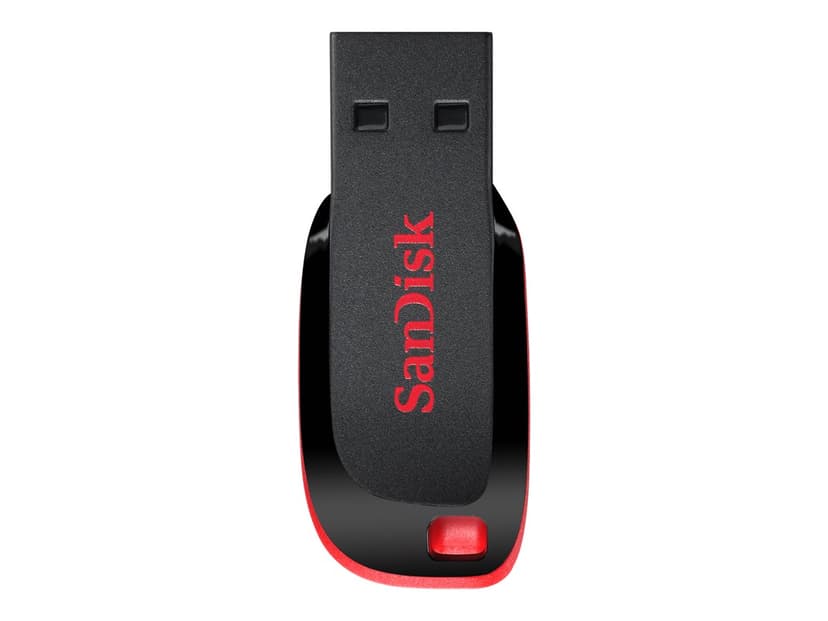 SanDisk Cruzer Blade 64GB USB A-tyyppi Musta, Punainen