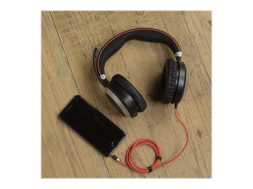 Jabra Evolve 80 Sort Microsoft
