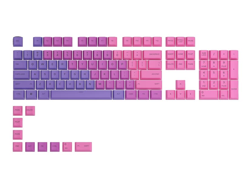 Glorious GPBT Keycaps ISO Nordic-Layout Nebula