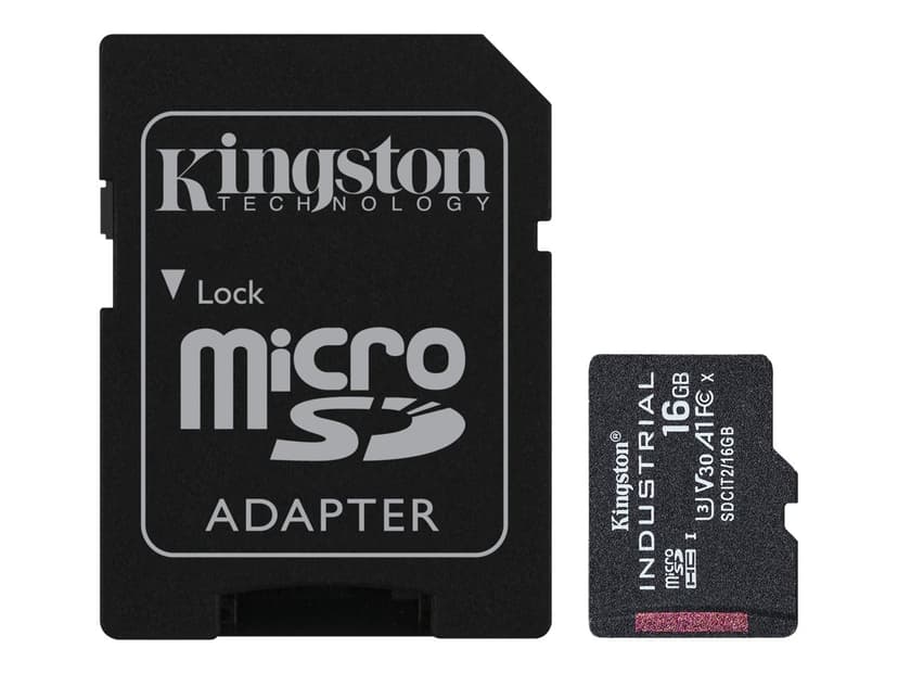 Kingston Technology Industrial 16 GB MicroSDHC UHS-I Klasse 10 16GB MicroSDHC UHS-I