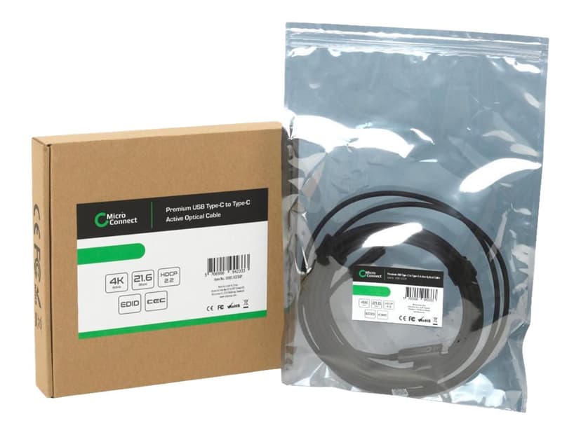 Microconnect Premium Optic Fiber Usb-c G2 Cable 10m 10m USB C USB C Svart