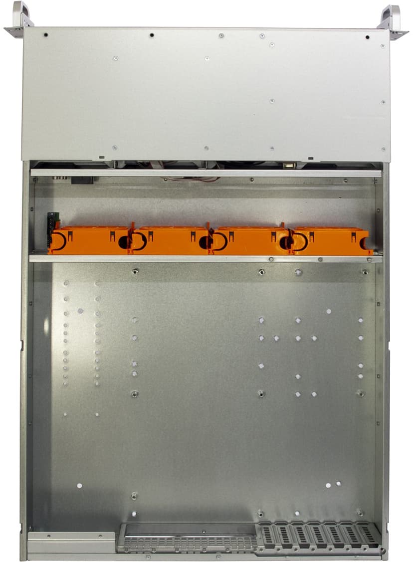Inter-Tech IPC 2U-2408 2U 19" Rack Rustfritt stål, Sort