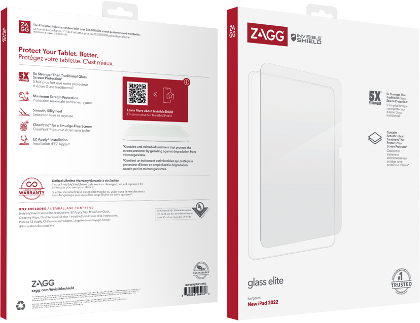 Zagg InvisibleShield Glass Elite AM iPad 10th gen, iPad 11" 11th gen