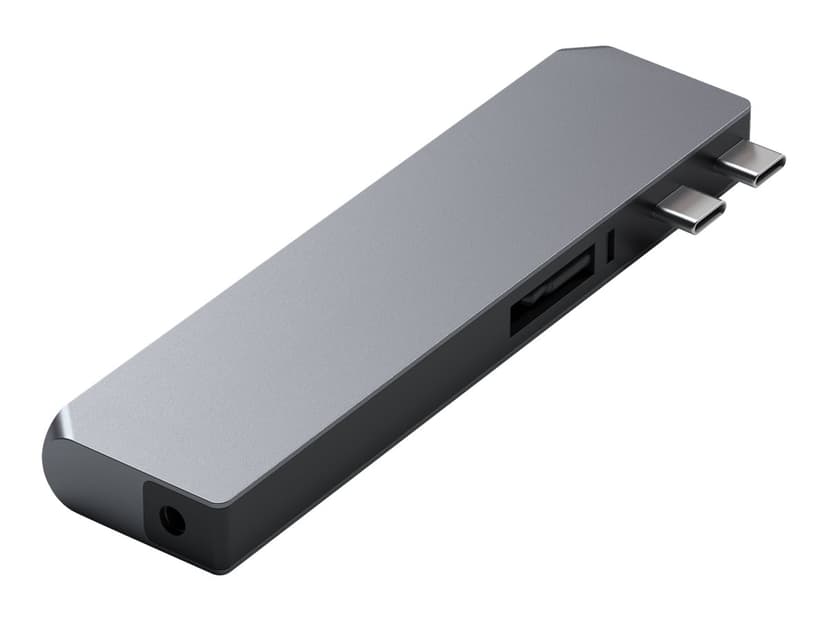 Satechi ST-UCPHMXM dockningsstationer för bärbara datorer 2 x USB 3.2 Gen 2 (3.1 Gen 2) Type-C Grå 2 x USB-C 3.2 Gen 2 (3.1 Gen 2)