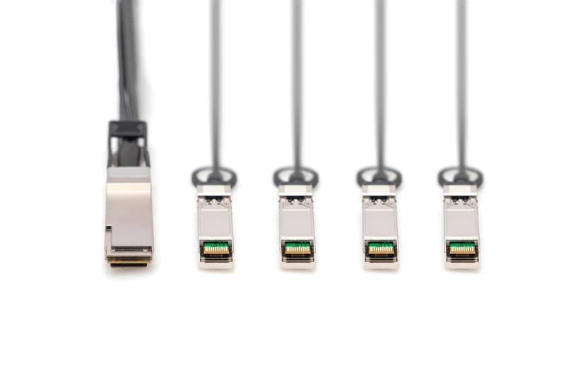 Digitus DN-81325 QSFP+ DAC Breakout Cable 1M 1m QSFP+ 4x SFP+