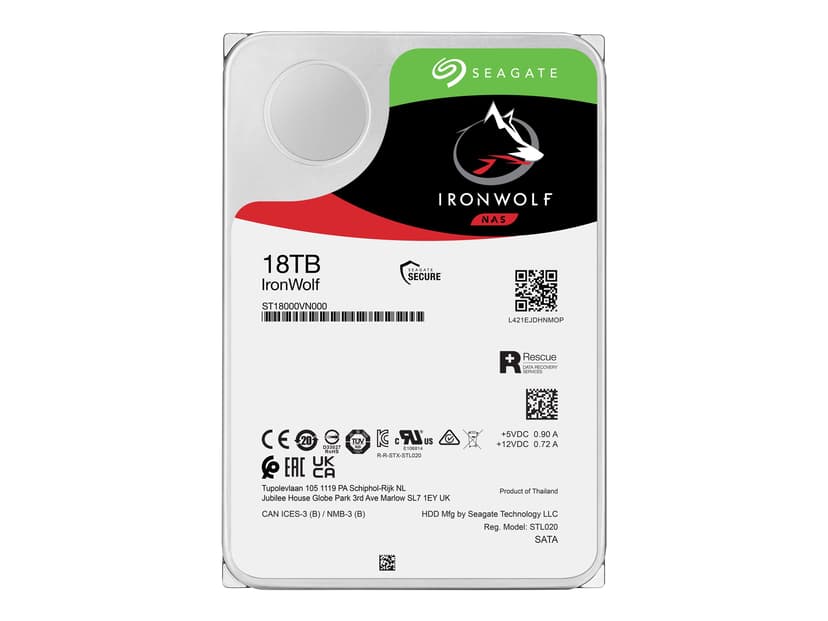 Seagate IronWolf 3TB 3.5" 5400r/min SATA 6.0 Gbit/s HDD