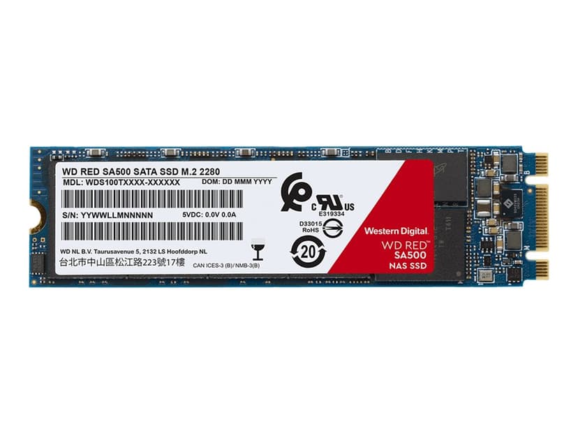 SanDisk Red SA500 1TB SSD M.2 SATA 6.0 Gbit/s (WDS100T1R0B