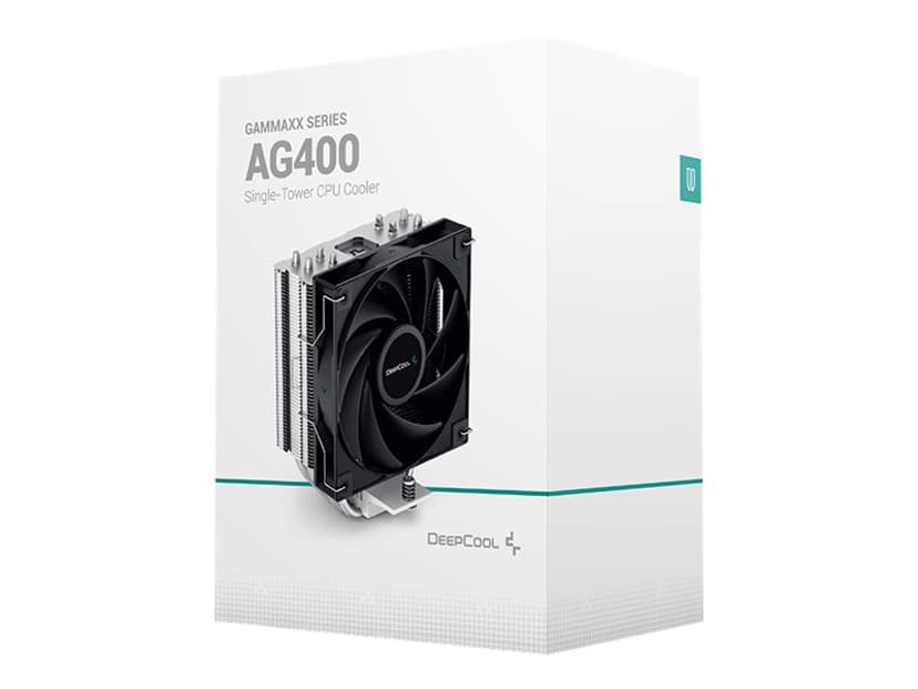 Deepcool Ag400 Cpu Cooler Luftkøler Aluminium, Sort