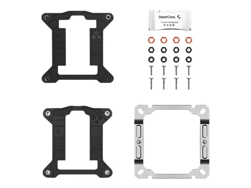 Deepcool AG400 Prosessor Luftkjøler 12 cm Aluminium, Sort 1 stykker Luftkjøler Aluminium, Sort